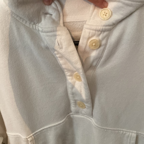 White cropped button up crew from Aerie - Picture 2 of 4